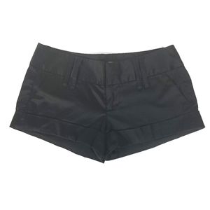 Charlotte Russe Black Satin Shorts